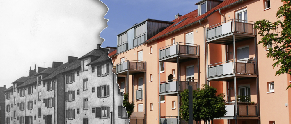Fotomontage Bülowstraße alt/neu