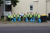 Siedlung Cleanup Day 2023 im unteren Malstatt, Stromstraße